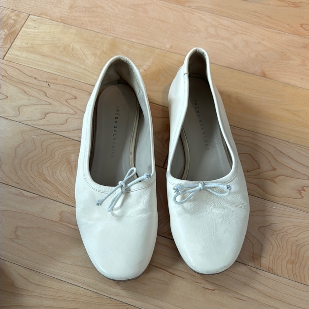 White Freda Salvador flats